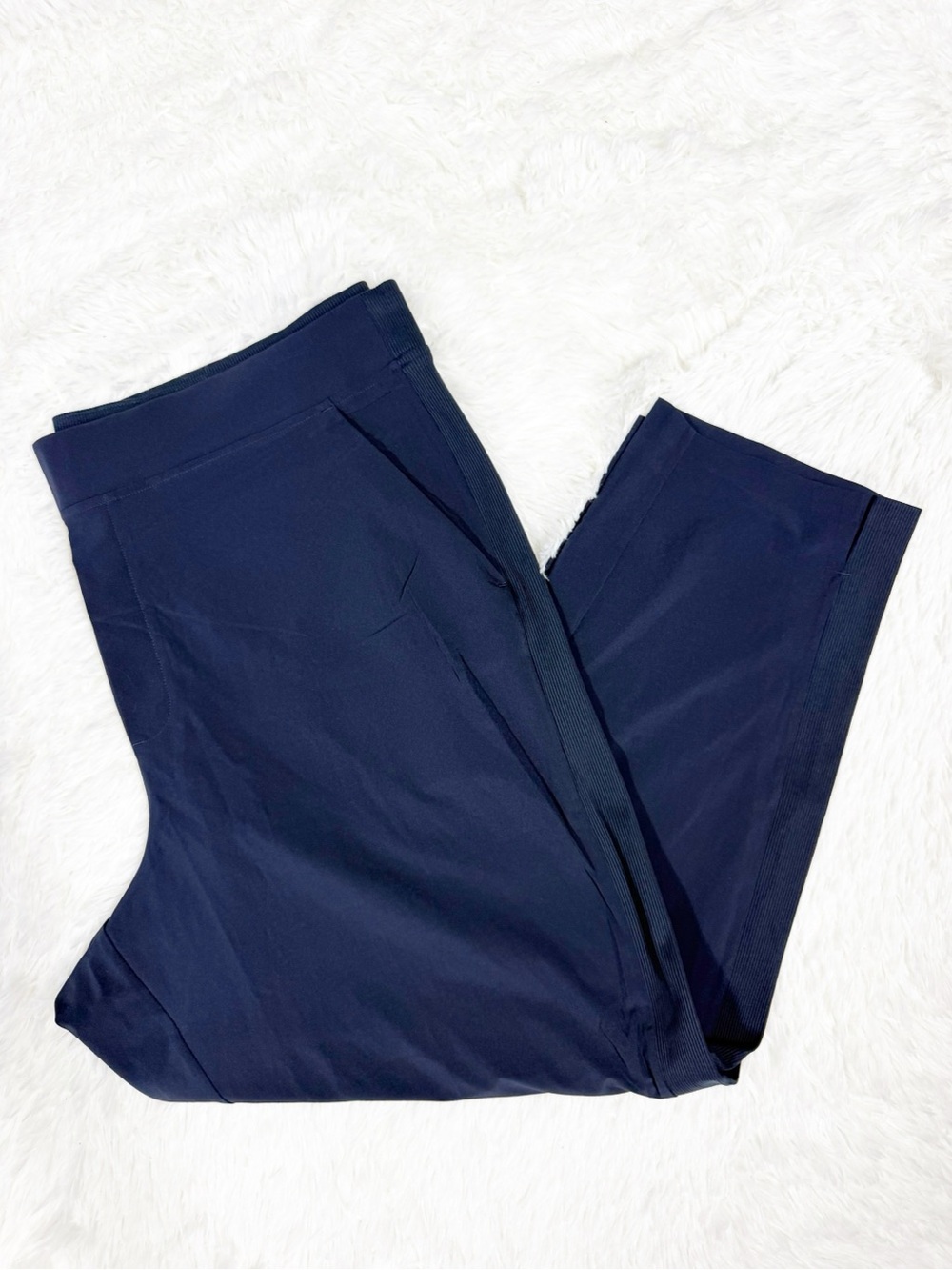Athleta Brooklyn Ankle Pants Size 20 Plus Navy Blue Stretch Travel Pants